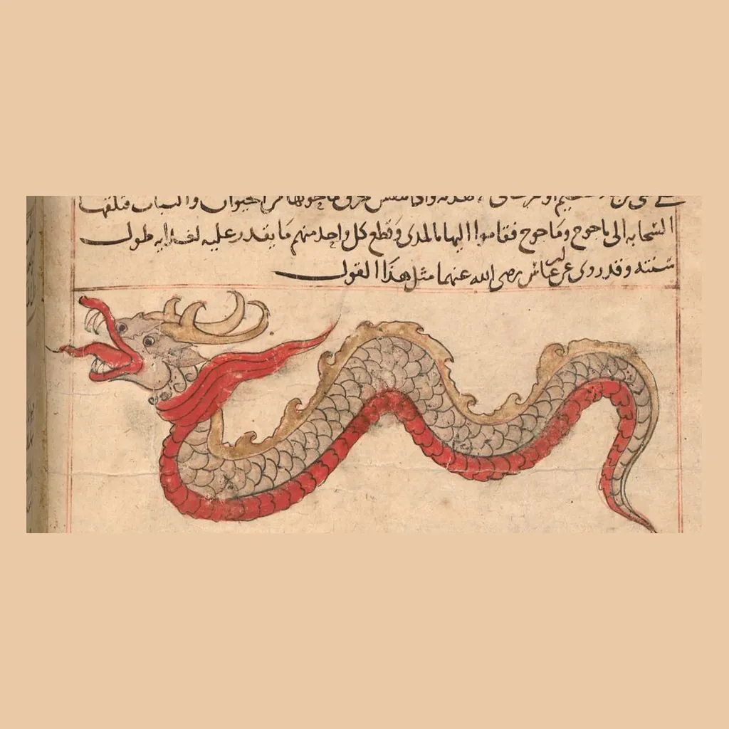تنين البحر: المنمنمة في المخطوط