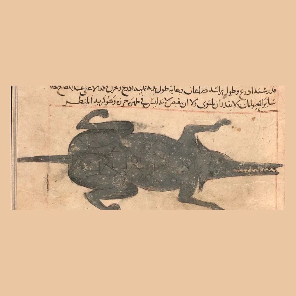 تمساح: المنمنمة في المخطوط