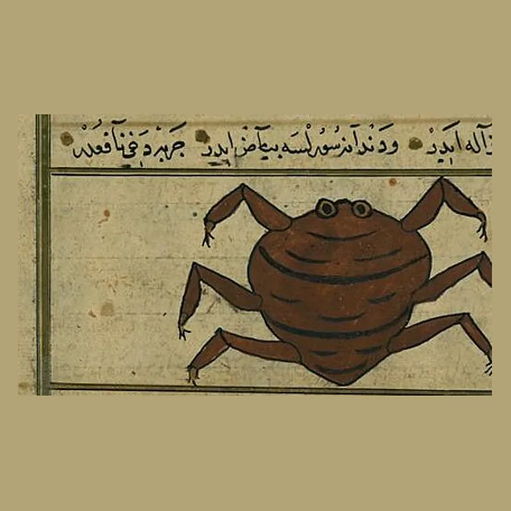 سرطان البحر: المنمنمة في المخطوط