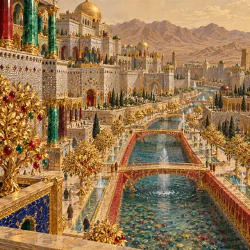 مدينة إرم ذات العماد: تصوّر فني حديث
