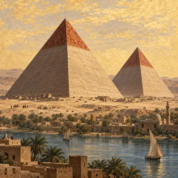 أهرام مصر: تصوّر فني حديث