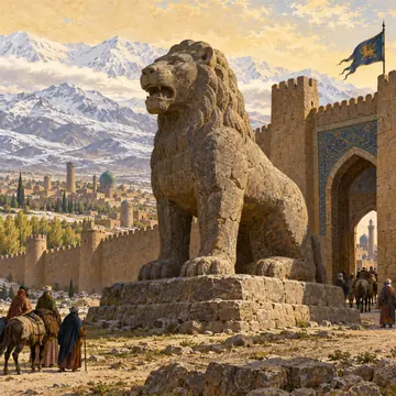 أسد همذان الحجري: تصوّر فني حديث