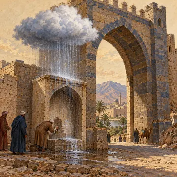 حصن الطاق والسحابة: تصوّر فني حديث