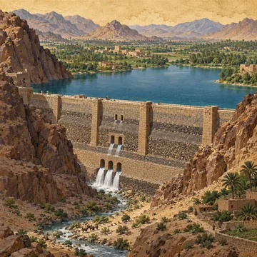 سدّ مأرب: تصوّر فني حديث