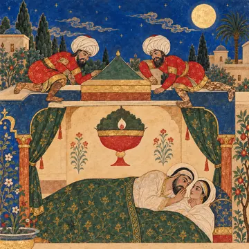 اللصوص على السطح وحيلة ضوء القمر: تصوّر فني حديث