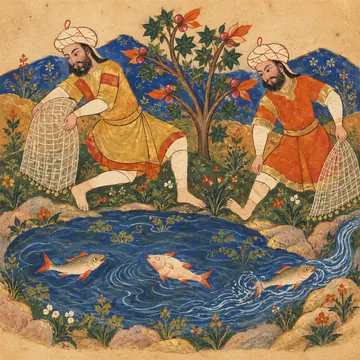 السمكات الثلاث: تصوّر فني حديث