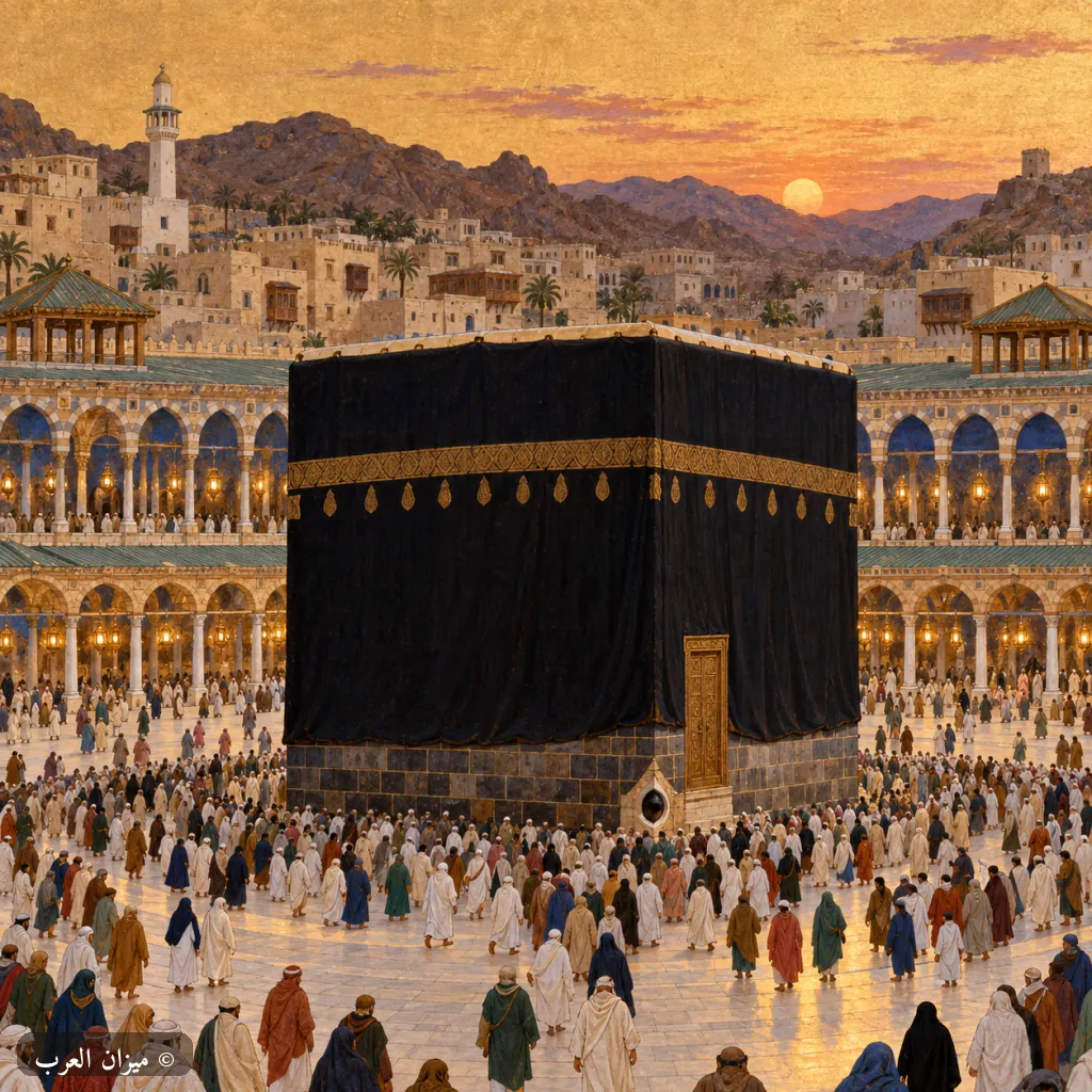 المسجد الحرام والكعبة: تصوّر فني حديث